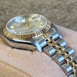Rolex Lady-Datejust 69173 (1989) - Silver dial 26 mm Gold/Steel case (8/8)