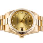 Rolex Datejust 31 68278 (1990) - Champagne dial 31 mm Yellow Gold case (6/8)