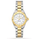 TAG Heuer Aquaracer Lady WBD1420.BB0321 (2023) - Parelmoer wijzerplaat 27mm Goud/Staal (1/6)