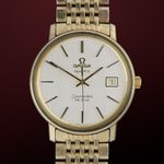 Omega Seamaster 196.0075 (1976) - White dial 35 mm Gold/Steel case (1/8)