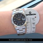 Rolex Oyster Perpetual Date 15210 (1999) - Blauw wijzerplaat 34mm Staal (2/8)