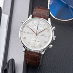 IWC Portuguese Chronograph IW371202 (Unknown (random serial)) - Silver dial 41 mm Steel case (1/8)