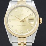 Rolex Datejust 36 16233 (1990) - Goud wijzerplaat 36mm Goud/Staal (1/7)