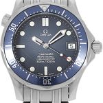 Omega Seamaster Diver 300 M 2551.80.00 (2005) - Blauw wijzerplaat 36mm Staal (2/5)