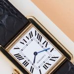 Cartier Tank Solo W1018755 (2009) - Wit wijzerplaat 31mm Geelgoud (4/8)