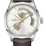 Hamilton Jazzmaster Open Heart H32675551 (2024) - Zilver wijzerplaat 40mm Staal (1/6)