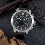 Glashütte Original Senator Navigator Chronograph 1-39-34-17-17-04 (Unknown (random serial)) - Black dial 45 mm Steel case (1/8)