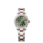 Rolex Lady-Datejust 279381RBR (2024) - Groen wijzerplaat 28mm Staal (1/1)