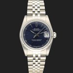 Rolex Datejust 31 68274 (1987) - Blue dial 31 mm Steel case (3/8)