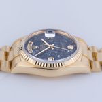 Rolex Day-Date 36 18238 (1990) - Black dial 36 mm Yellow Gold case (6/8)