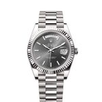 Rolex Day-Date 40 228239 (2022) - Grey dial 40 mm White Gold case (1/8)