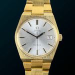 Omega Genève 166.099 (1971) - White dial 35 mm Gold/Steel case (1/8)