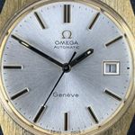 Omega Genève 166.099 (1971) - White dial 35 mm Gold/Steel case (8/8)