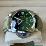 Panerai Luminor Marina PAM01356 (2021) - Green dial 44 mm Steel case (4/7)
