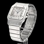 Cartier Santos Galbée 1564 (2018) - White dial 29 mm Steel case (5/8)