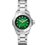 TAG Heuer Aquaracer WBP2415.BA0622 (2024) - Groen wijzerplaat 30mm Staal (1/2)