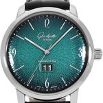 Glashütte Original Sixties Panorama Date 2-39-47-04-02-04 (2019) - Green dial 42 mm Steel case (1/5)