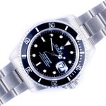 Rolex Submariner Date 16610 (1989) - Zwart wijzerplaat 40mm Staal (1/8)