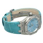 Audemars Piguet Royal Oak Lady 67601ST (2016) - Blue dial 33 mm Steel case (5/6)