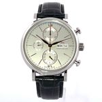 IWC Portofino Chronograph IW391031 (2022) - Silver dial 42 mm Steel case (2/8)