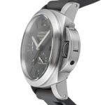 Panerai Luminor 1950 3 Days GMT Power Reserve Automatic PAM00321 (Unknown (random serial)) - Black dial 44 mm Steel case (6/8)