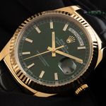 Rolex Day-Date 36 118138 (2017) - Green dial 36 mm Yellow Gold case (3/8)