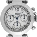 Cartier Pasha C 2412 (2002) - Silver dial 36 mm Steel case (1/8)