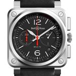Bell & Ross BR 03-94 Chronographe BR0394-BLC-ST/SCA (2025) - Zwart wijzerplaat 43mm Staal (1/1)