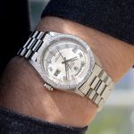Rolex Day-Date 36 1803 (1966) - Zilver wijzerplaat 36mm Witgoud (3/8)