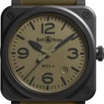 Bell & Ross BR 03 BR03A-MIL-CE/SRB (2025) - Groen wijzerplaat 42mm Keramiek (1/1)