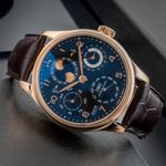 IWC Portuguese Perpetual Calendar IW502122 (2010) - Black dial 44 mm Red Gold case (2/8)