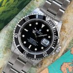 Rolex Submariner Date 16610 (1995) - Zwart wijzerplaat 40mm Staal (6/8)