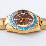 Rolex Submariner 1680/8 (1973) - Brown dial 40 mm Yellow Gold case (6/8)