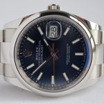 Rolex Datejust 36 126200 (2022) - Blauw wijzerplaat 36mm Staal (2/8)