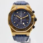 Audemars Piguet Royal Oak Offshore Chronograph 25770BA (Onbekend (willekeurig serienummer)) - Blauw wijzerplaat 42mm Geelgoud (1/2)