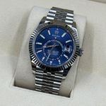 Rolex Sky-Dweller 326934 (Onbekend (willekeurig serienummer)) - Blauw wijzerplaat 42mm Staal (7/8)