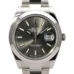 Rolex Datejust 41 126300 (2018) - Grey dial 41 mm Steel case (1/8)