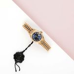 Rolex Lady-Datejust 69178 (1995) - Blue dial 26 mm Yellow Gold case (2/7)