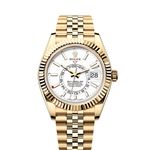 Rolex Sky-Dweller 336938 (2025) - Wit wijzerplaat 42mm Geelgoud (1/1)