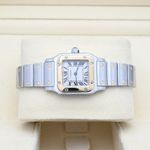 Cartier Santos Galbée 1567 (2001) - White dial 24 mm Gold/Steel case (5/8)