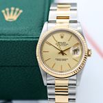 Rolex Datejust 36 16233 (Unknown (random serial)) - Champagne dial 36 mm Gold/Steel case (3/8)