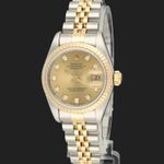 Rolex Lady-Datejust 69173 (1994) - Champagne dial 26 mm Gold/Steel case (1/8)