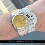Rolex Datejust Oysterquartz 17013 (1990) - 36mm Goud/Staal (2/8)