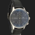 IWC Portuguese Chronograph IW371431 (2016) - Grey dial 41 mm White Gold case (4/8)