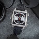 TAG Heuer Carrera Calibre HEUER 01 CAR201AA.BA0714 (Onbekend (willekeurig serienummer)) - Wit wijzerplaat 43mm Staal (1/8)
