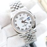 Rolex Datejust 36 116234 (2007) - Wit wijzerplaat 36mm Staal (8/8)