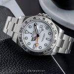 Rolex Explorer II 216570 (Unknown (random serial)) - White dial 42 mm Steel case (2/8)