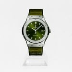 Hublot Classic Fusion 511.NX.8970.LR (2024) - Groen wijzerplaat 45mm Titanium (1/1)