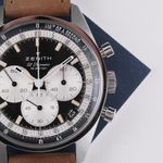 Zenith El Primero Chronomaster 03.3200.3600/21.C903 (2023) - Zwart wijzerplaat 38mm Staal (3/8)