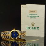 Rolex Datejust 31 68273 (1991) - Blue dial 31 mm Gold/Steel case (5/7)
